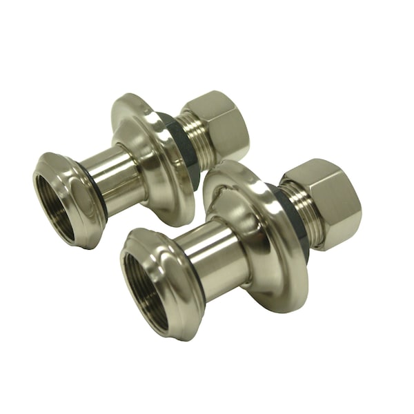 1-3/4" Wall Union Extension, Brushed Nickel